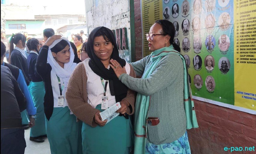 Students appearing for Class XII - Higher Secondary Exam (HSE) at Imphal :: 18th February 2026
