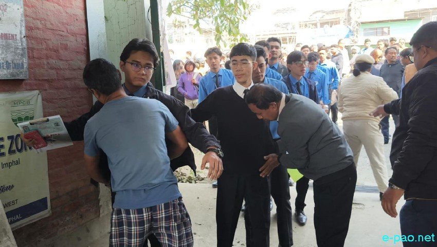 Students appearing for Class XII - Higher Secondary Exam (HSE) at Imphal :: 18th February 2026