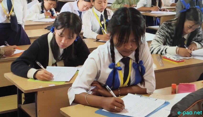 Students appearing for Class XII - Higher Secondary Exam (HSE) at Imphal :: 18th February 2026