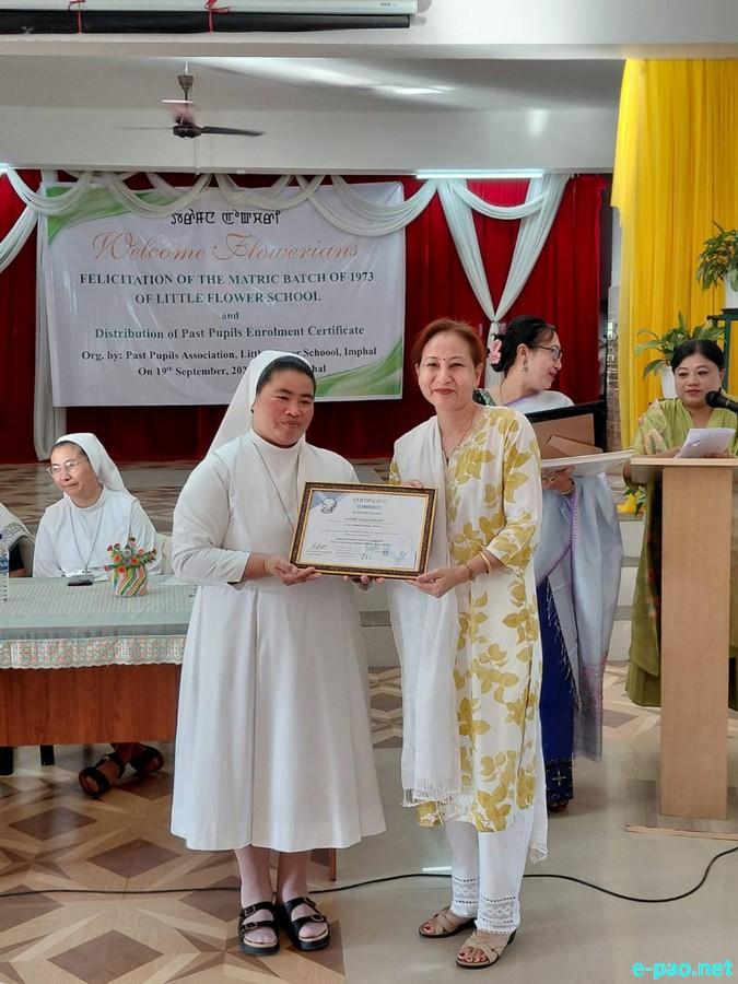 Little Flower School, Imphal honoured its 1973 matric batch :: September 19th 2026