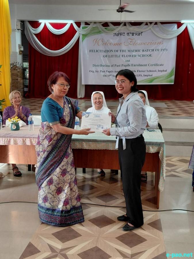 Little Flower School, Imphal honoured its 1973 matric batch :: September 19th 2026