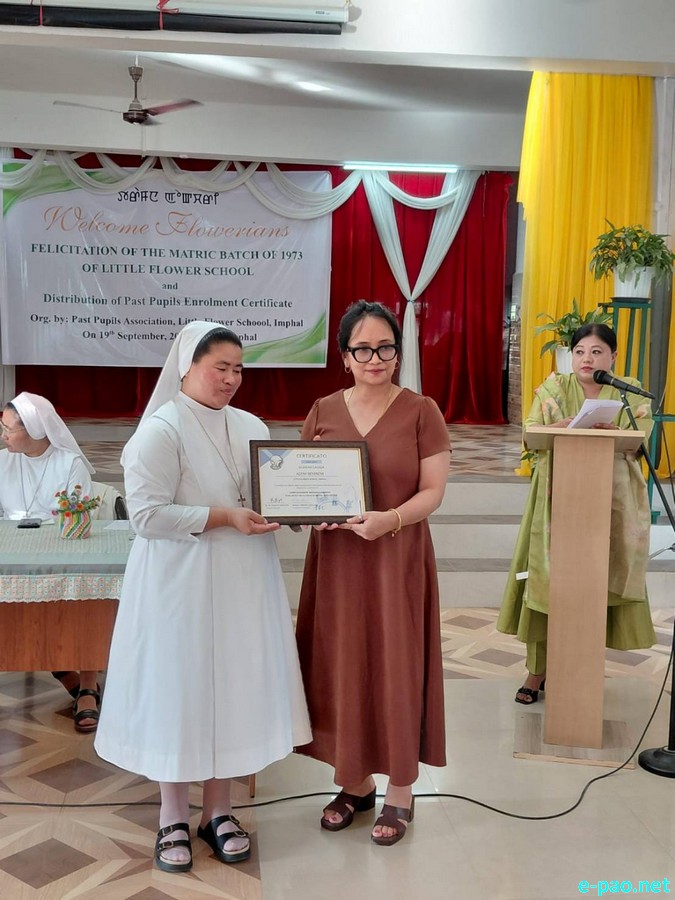Little Flower School, Imphal honoured its 1973 matric batch :: September 19th 2026