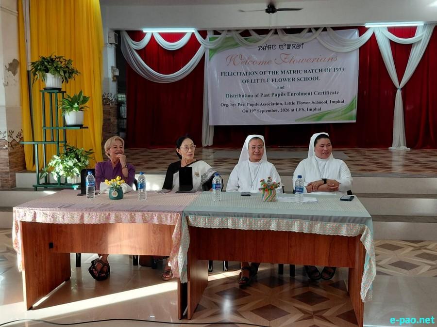 Little Flower School, Imphal honoured its 1973 matric batch :: September 19th 2026