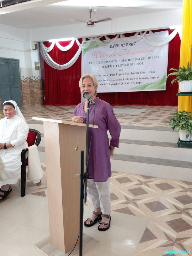 Little Flower School, Imphal honoured its 1973 matric batch :: September 19th 2026
