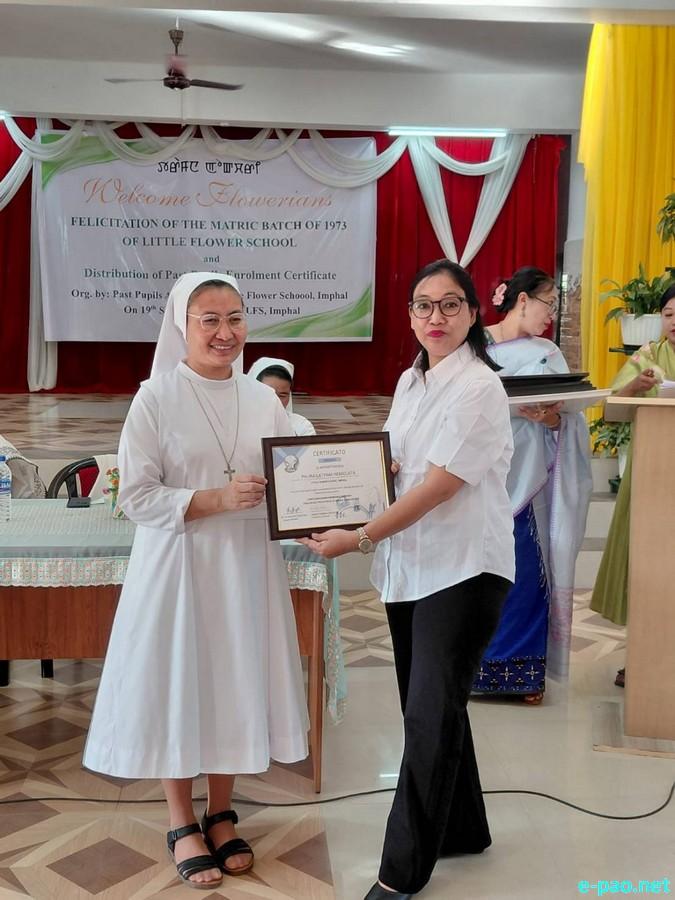 Little Flower School, Imphal honoured its 1973 matric batch :: September 19th 2026
