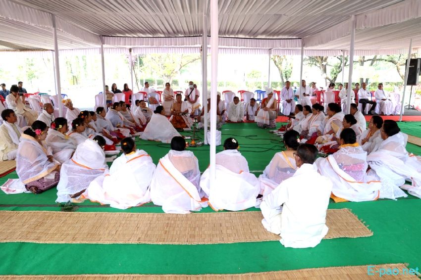 174th Death Anniversary of Maharaj Narasingh was observed at Kangla, Imphal :: 11th April 2024