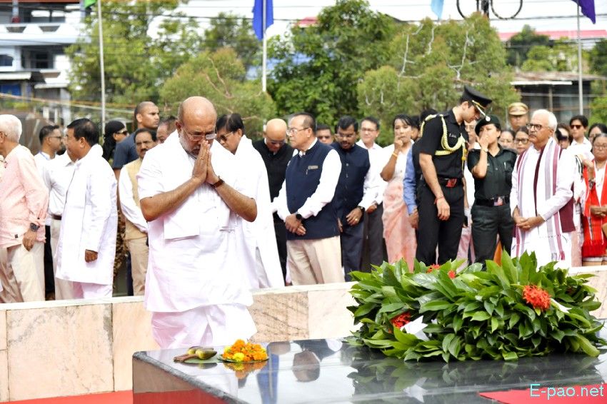 134th Patriots' Day Observation at Hicham Yaicham Pat, Imphal :: 13 August 2025