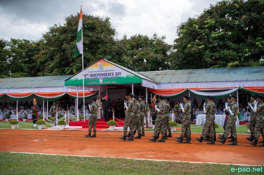 79th Independence Day of India observation at 1st MR ground, Imphal :: 15 August 2025