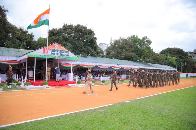80th Independence Day of India observation at 1st Manipur Rifles Parade Ground, Imphal :: 15 August 2026