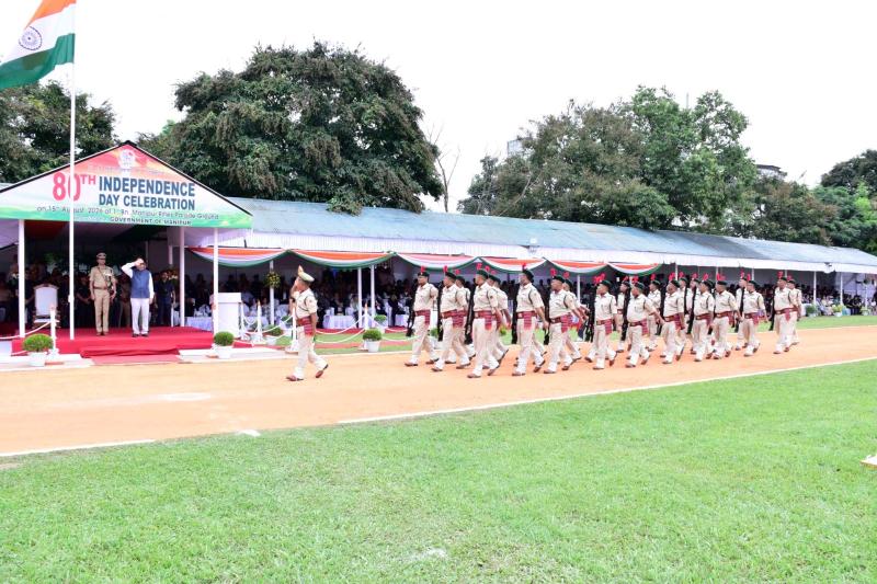80th Independence Day of India observation at 1st Manipur Rifles Parade Ground, Imphal :: 15 August 2026