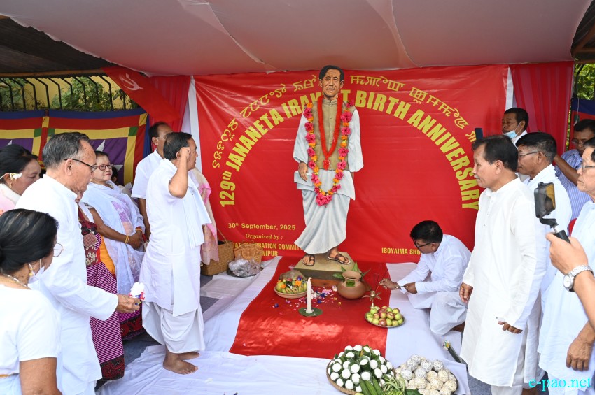 129th Jananeta Hijam Irawat birth anniversary at Iboyaima Shumang Leela Shanglen :: 30th September 2025
