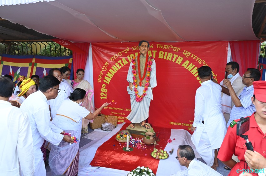 129th Jananeta Hijam Irawat birth anniversary at Iboyaima Shumang Leela Shanglen :: 30th September 2025