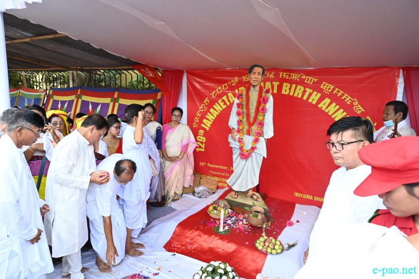 129th Jananeta Hijam Irawat birth anniversary at Iboyaima Shumang Leela Shanglen :: 30th September 2025