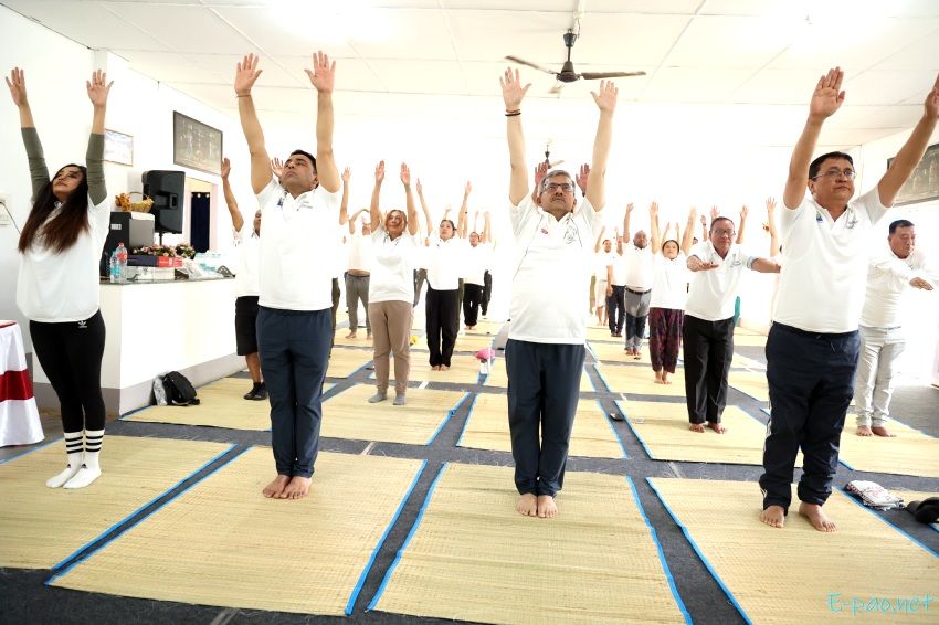 International Day of Yoga 2024 at Marjing Polo Complex, Heingang, Imphal East :: June 21st 2024