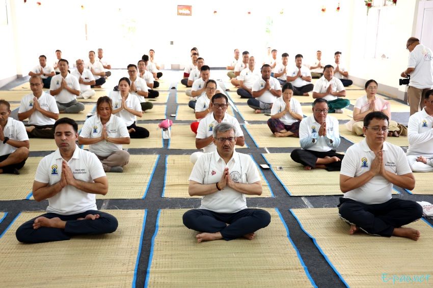 International Day of Yoga 2024 at Marjing Polo Complex, Heingang, Imphal East :: June 21st 2024