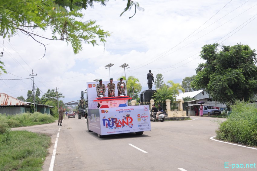 134th Durand Cup 2025 Cup Trophies taken on tour from Sendra to City Convention, Imphal :: 10th July 2025
