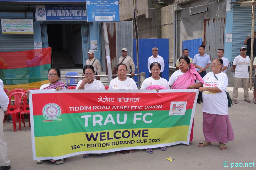 134th Durand Cup 2025 Cup Trophies taken on tour from Sendra to City Convention, Imphal :: 10th July 2025