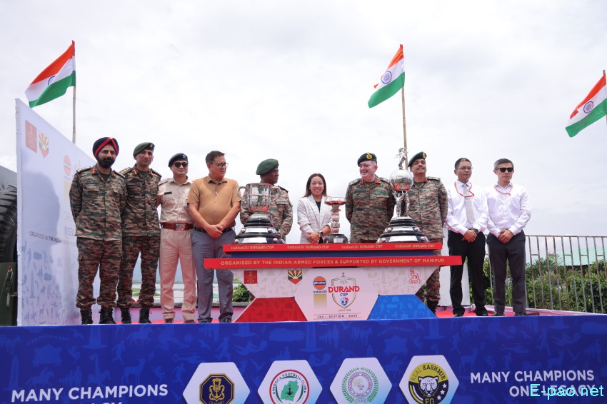 134th Durand Cup 2025 Cup Trophies taken on tour from Sendra to City Convention, Imphal :: 10th July 2025