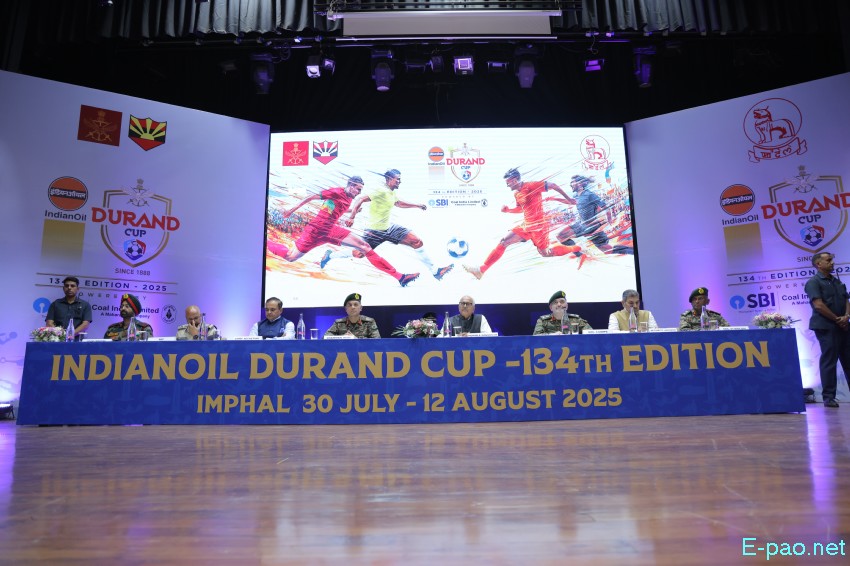 134th Durand Cup 2025 Cup Trophies taken on tour from Sendra to City Convention, Imphal :: 10th July 2025