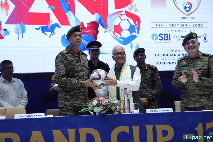 134th Durand Cup 2025 Cup Trophies taken on tour from Sendra to City Convention, Imphal :: 10th July 2025