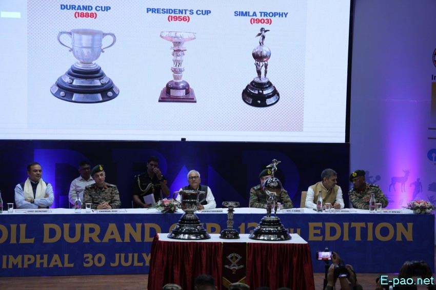 134th Durand Cup 2025 Cup Trophies taken on tour from Sendra to City Convention, Imphal :: 10th July 2025