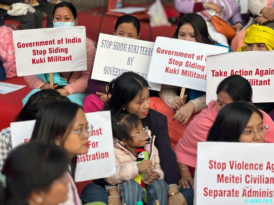 Protest at Jantar Mantar, Delhi against Murder of Meitei Women & Children :: December 12th 2024