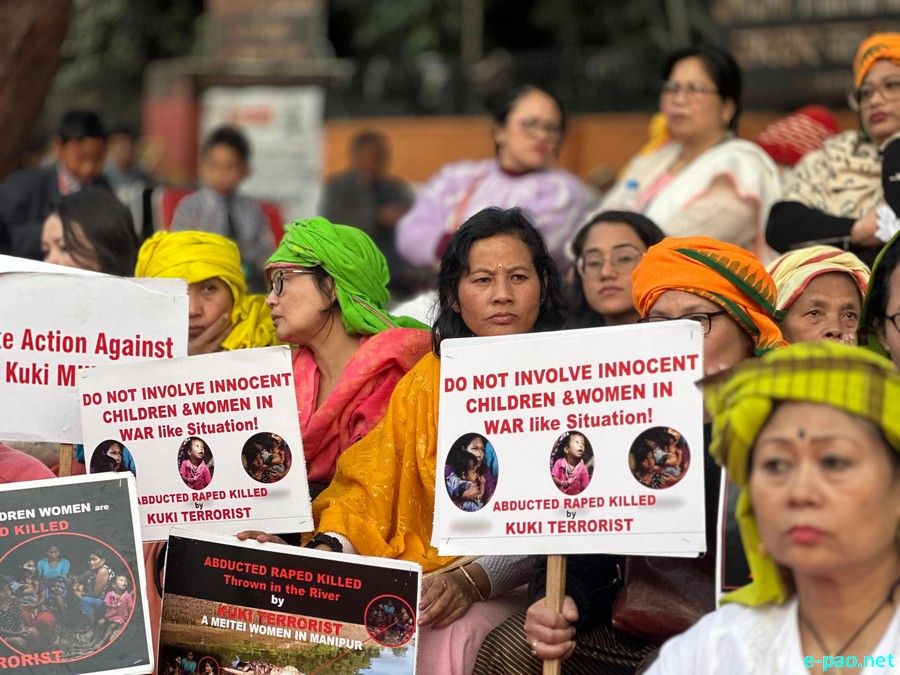 Protest at Jantar Mantar, Delhi against Murder of Meitei Women & Children :: December 12th 2024
