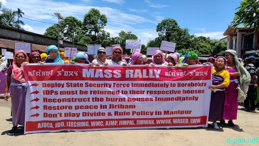 Mass Rally at Jiribam to restore peace in Jiribam :: June 26 2024