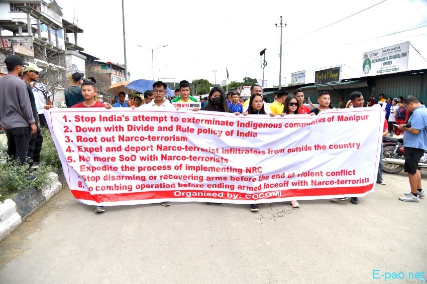 Mass Rally : Manipur Kanba Khongchat from Thangmeiband THAU Ground to Khuman Lampak Main Stadium :: 28th June 2024