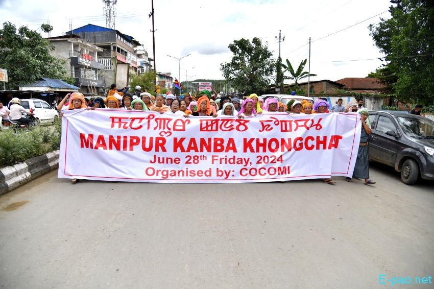 Mass Rally : Manipur Kanba Khongchat from Thangmeiband THAU Ground to Khuman Lampak Main Stadium :: 28th June 2024