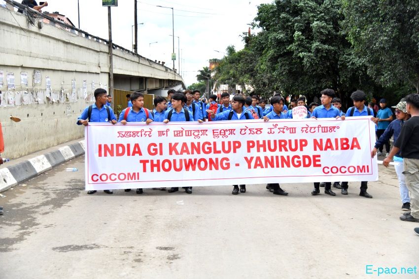 Mass Rally : Manipur Kanba Khongchat from Thangmeiband THAU Ground to Khuman Lampak Main Stadium :: 28th June 2024