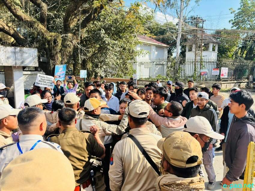 Internally Displaced Persons(IDPs) Protest against Sangai Festival 2025 :: 20th November 2025