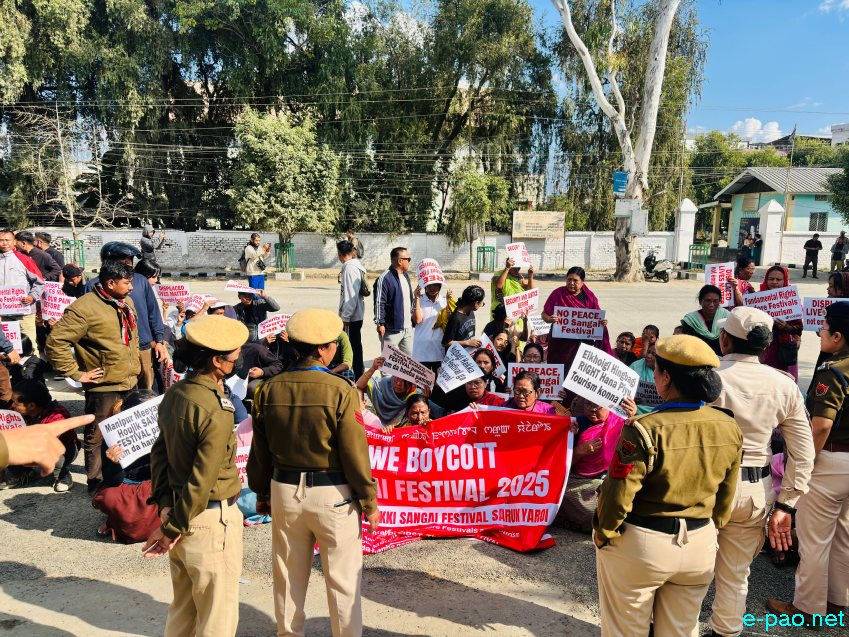 Internally Displaced Persons(IDPs) Protest against Sangai Festival 2025 :: 20th November 2025