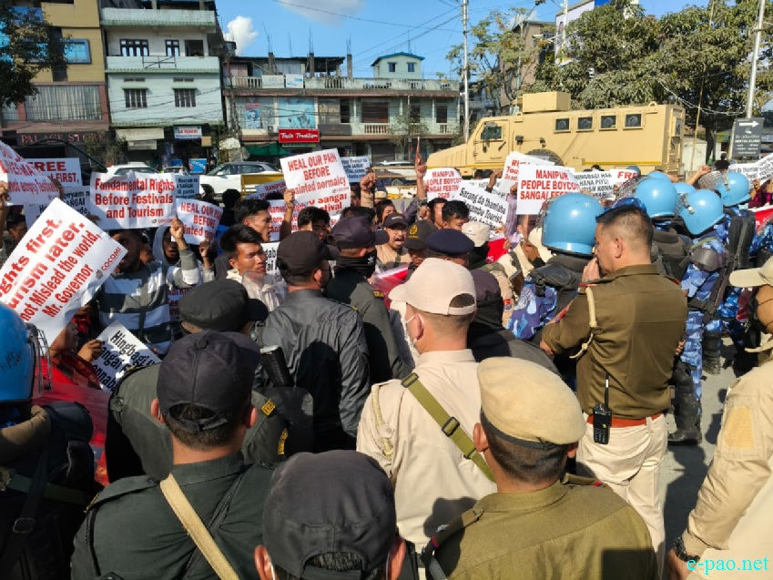 Internally Displaced Persons(IDPs) Protest against Sangai Festival 2025 :: 20th November 2025