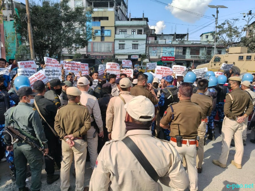 Internally Displaced Persons(IDPs) Protest against Sangai Festival 2025 :: 20th November 2025