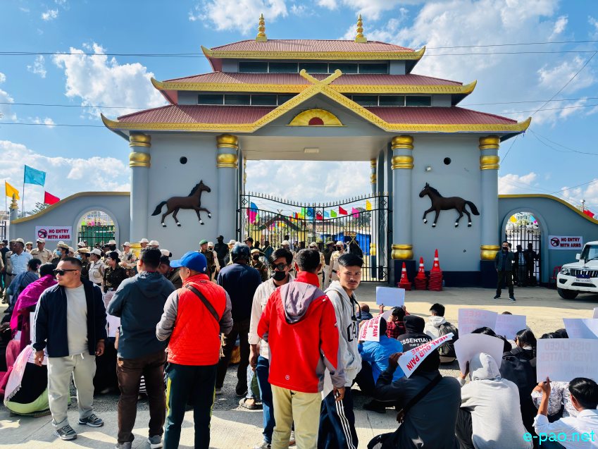 Internally Displaced Persons(IDPs) Protest against Sangai Festival 2025 :: 20th November 2025