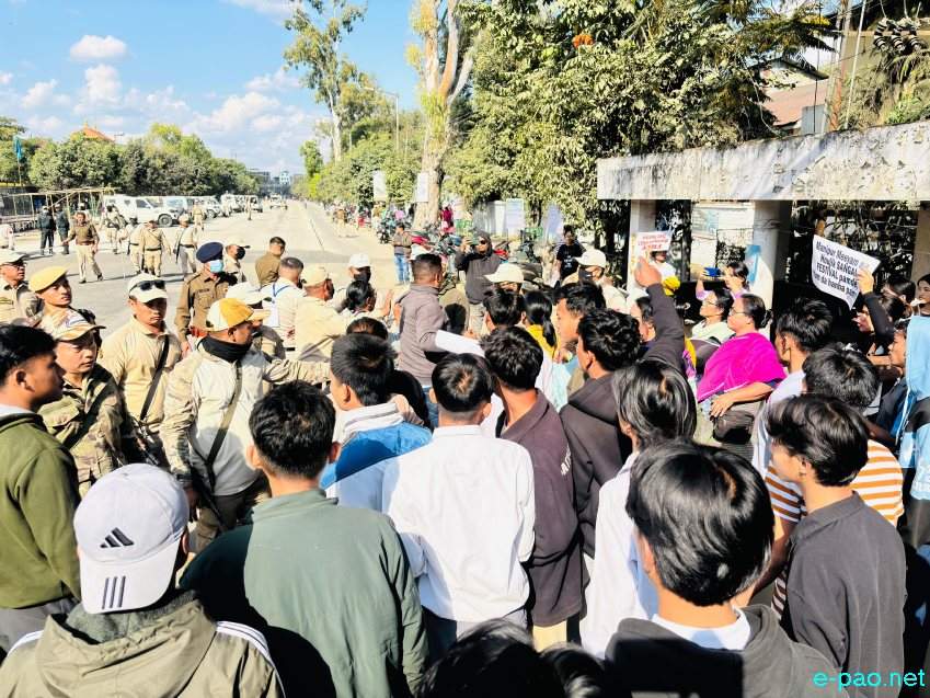 Internally Displaced Persons(IDPs) Protest against Sangai Festival 2025 :: 20th November 2025