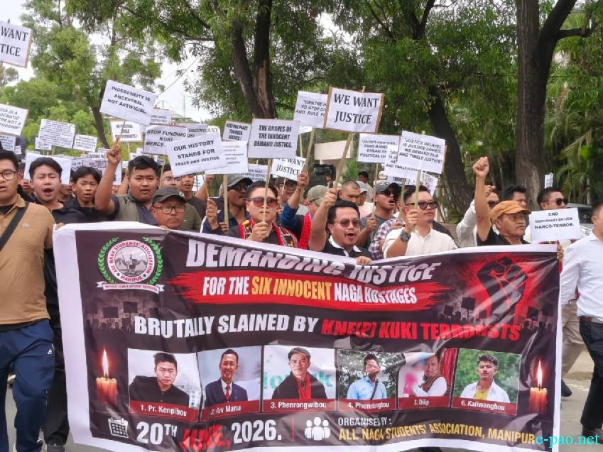 ANSAM Rally demanding justice on killing of 6 innocent Naga :: 20th June 2026