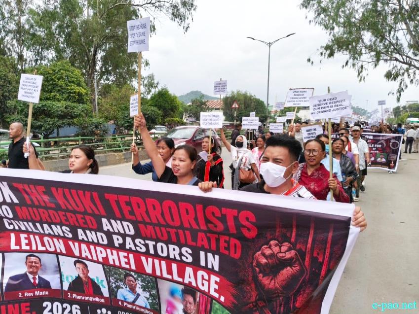 ANSAM Rally demanding justice on killing of 6 innocent Naga :: 20th June 2026