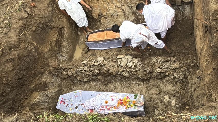 Mortal remains of the two children killed in bomb attack in Tronglaobi laid to rest at Torbung Lamthabung Lampak, Kumbi :: May 02nd 2026