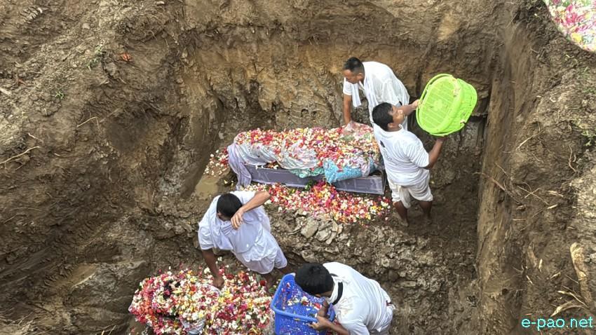 Mortal remains of the two children killed in bomb attack in Tronglaobi laid to rest at Torbung Lamthabung Lampak, Kumbi :: May 02nd 2026