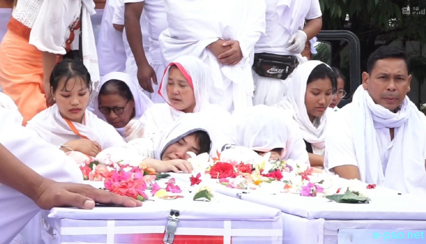 Mortal remains of the two children killed in bomb attack in Tronglaobi laid to rest at Torbung Lamthabung Lampak, Kumbi :: May 02nd 2026
