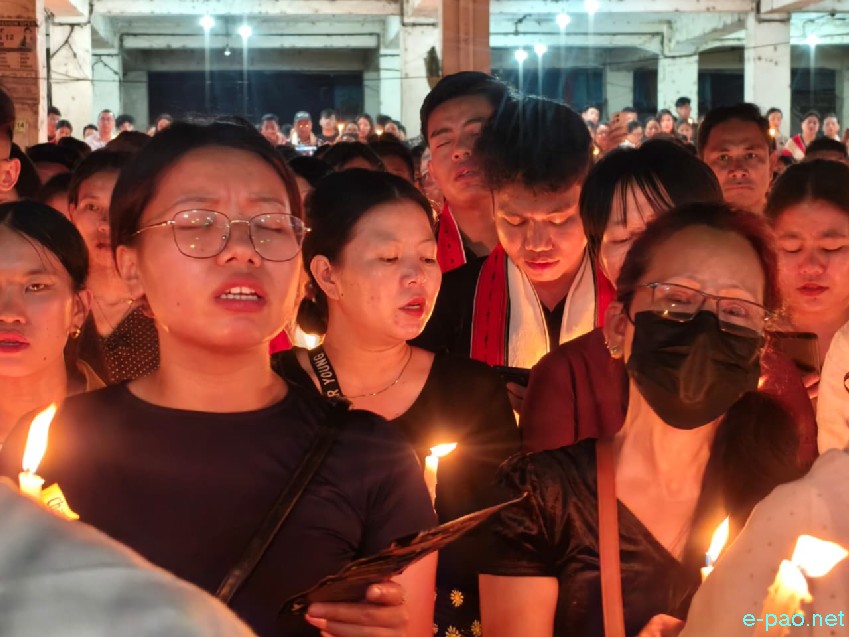 Candle Light Vigil at New checkon for the 6 Naga who were killed :: June 14 2026