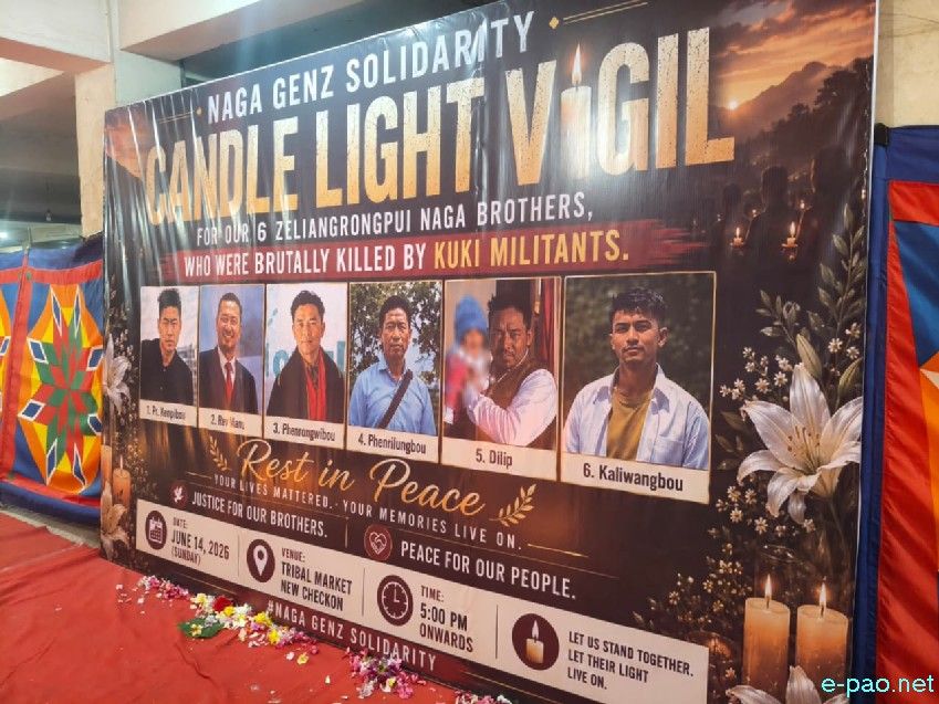 Candle Light Vigil at New checkon for the 6 Naga who were killed :: June 14 2026