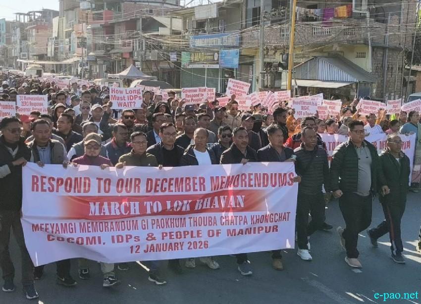 'Respond to our December Memorendum' under the theme 'March to Lok Bhavan' :: 12th January 2026