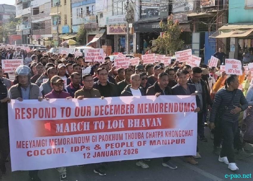 'Respond to our December Memorendum' under the theme 'March to Lok Bhavan' :: 12th January 2026