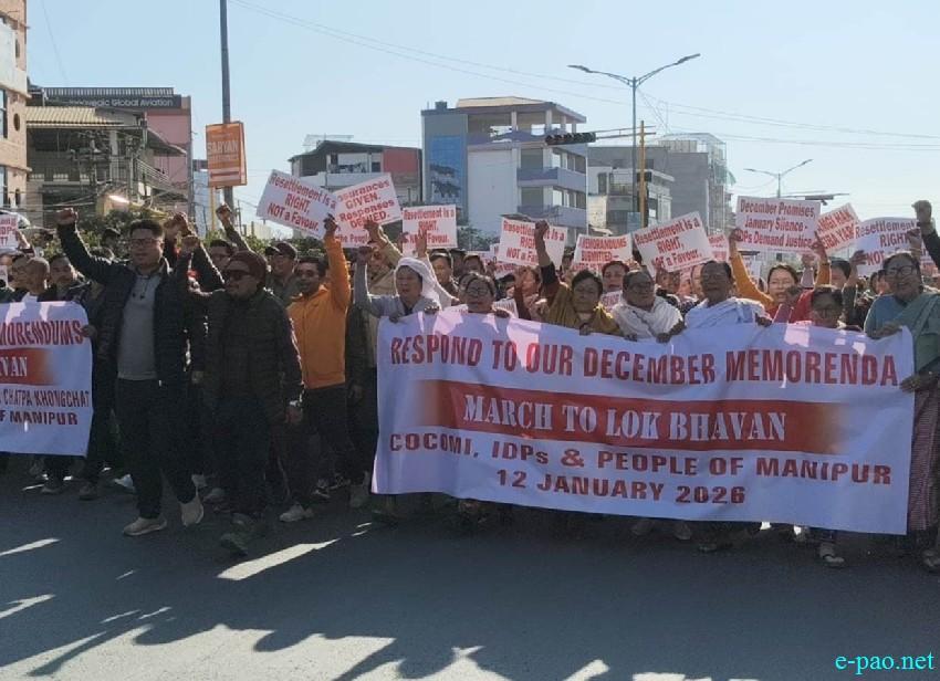 'Respond to our December Memorendum' under the theme 'March to Lok Bhavan' :: 12th January 2026