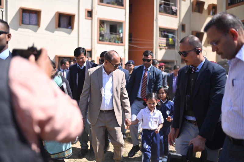 Distribution of benefits to IDPs at Alternate Housing Complex, National Game Village Relief Camp, Imphal :: February 19 2026