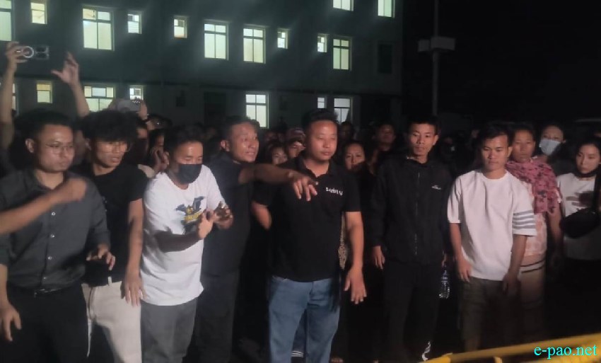 Mortal remains of 6 Naga hostages brought to JNIMS mortuary & crowd stand-off with Security Forces :: June 10 2026