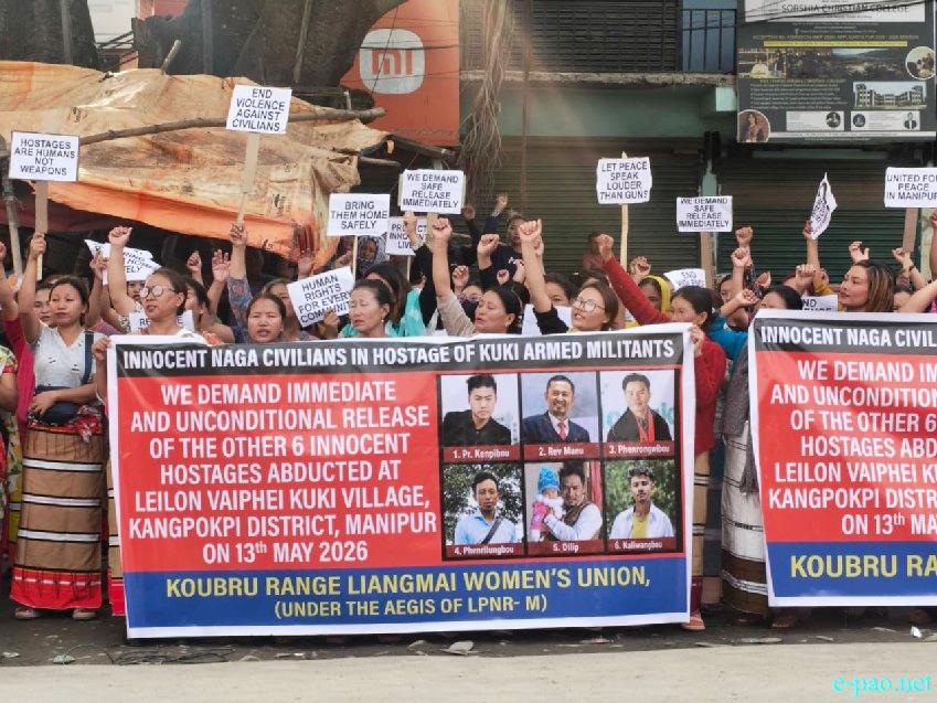 Naga Women sit-in protest at Kanglatongbi demanding release of civilians :: May 18 2026